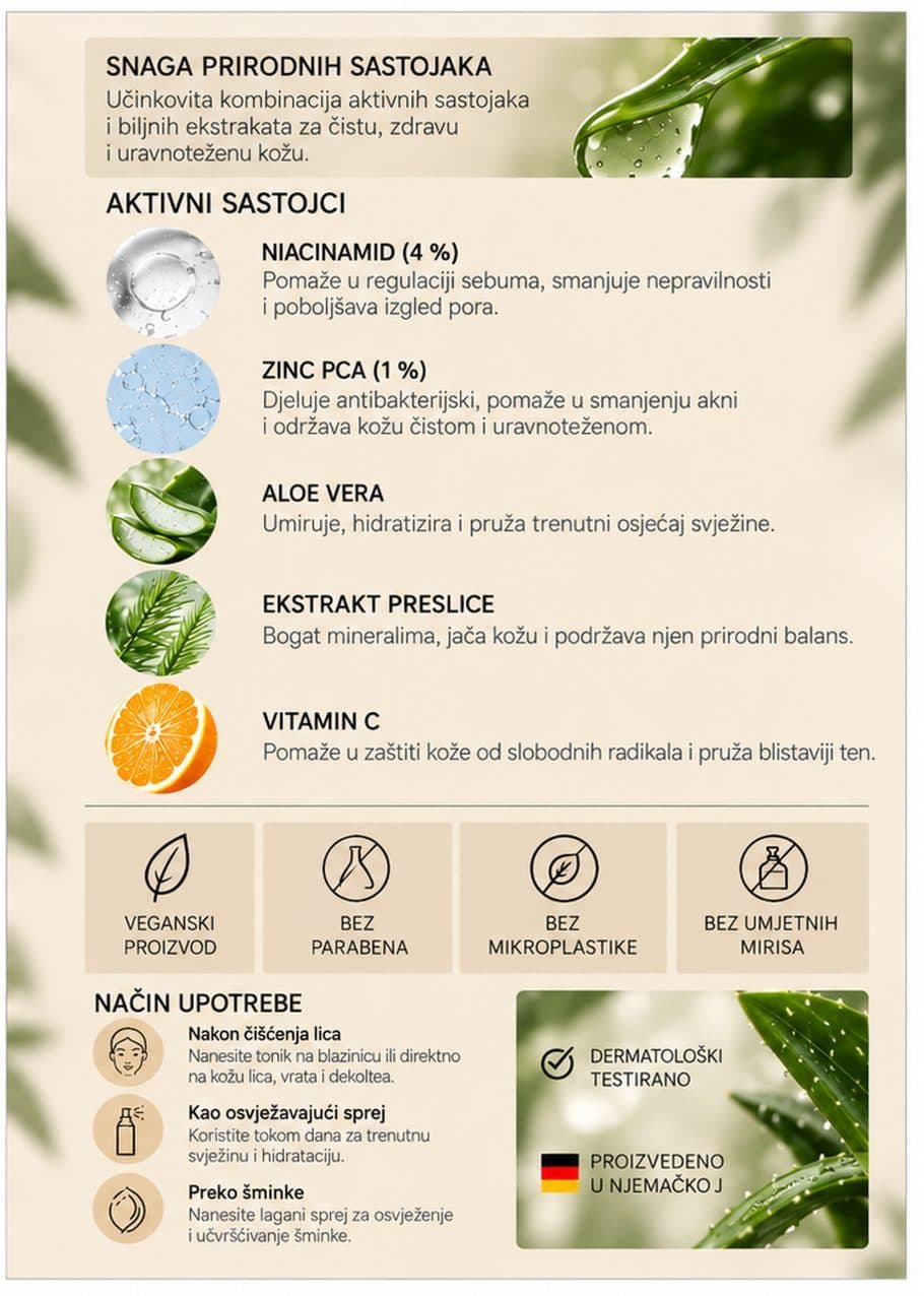 Katalog Nature Nation: Cink tonik za lice, 100 ml, stranica 13